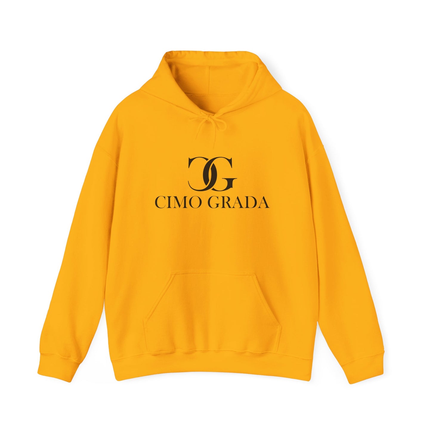 Chic Logo Hooded Sweatshirt - Cozy Unisex Pullover, Perfect for Casual Outings, Gift for Friends, Streetwear Style, Fashion Essentials