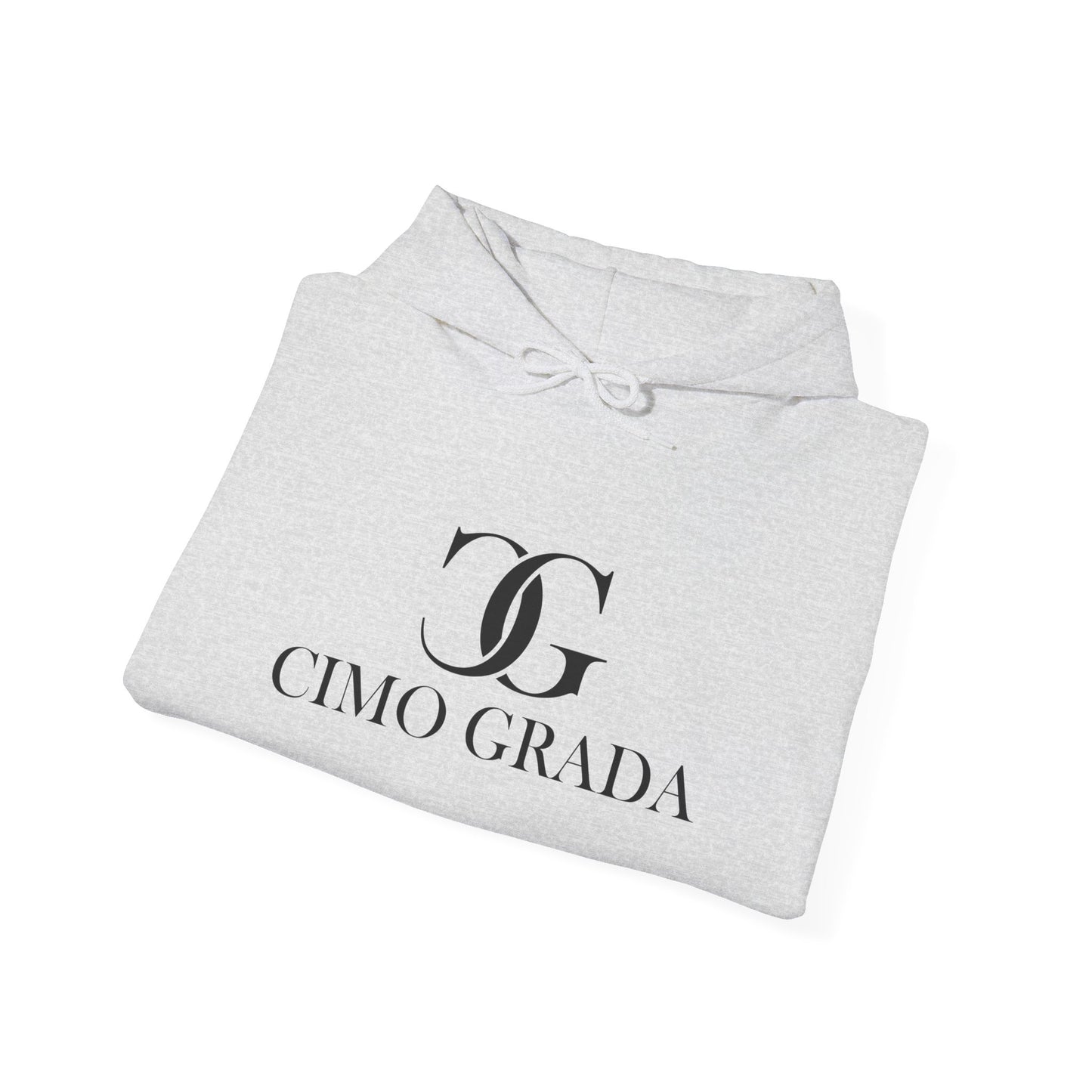 Chic Logo Hooded Sweatshirt - Cozy Unisex Pullover, Perfect for Casual Outings, Gift for Friends, Streetwear Style, Fashion Essentials
