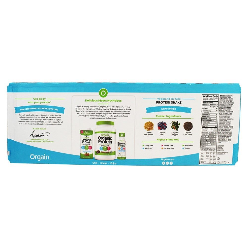 Orgain Shake, Smooth Chocolate Vegan (12X11 OZ)-2