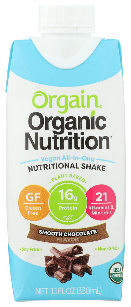 Orgain Shake, Smooth Chocolate Vegan (12X11 OZ)-0