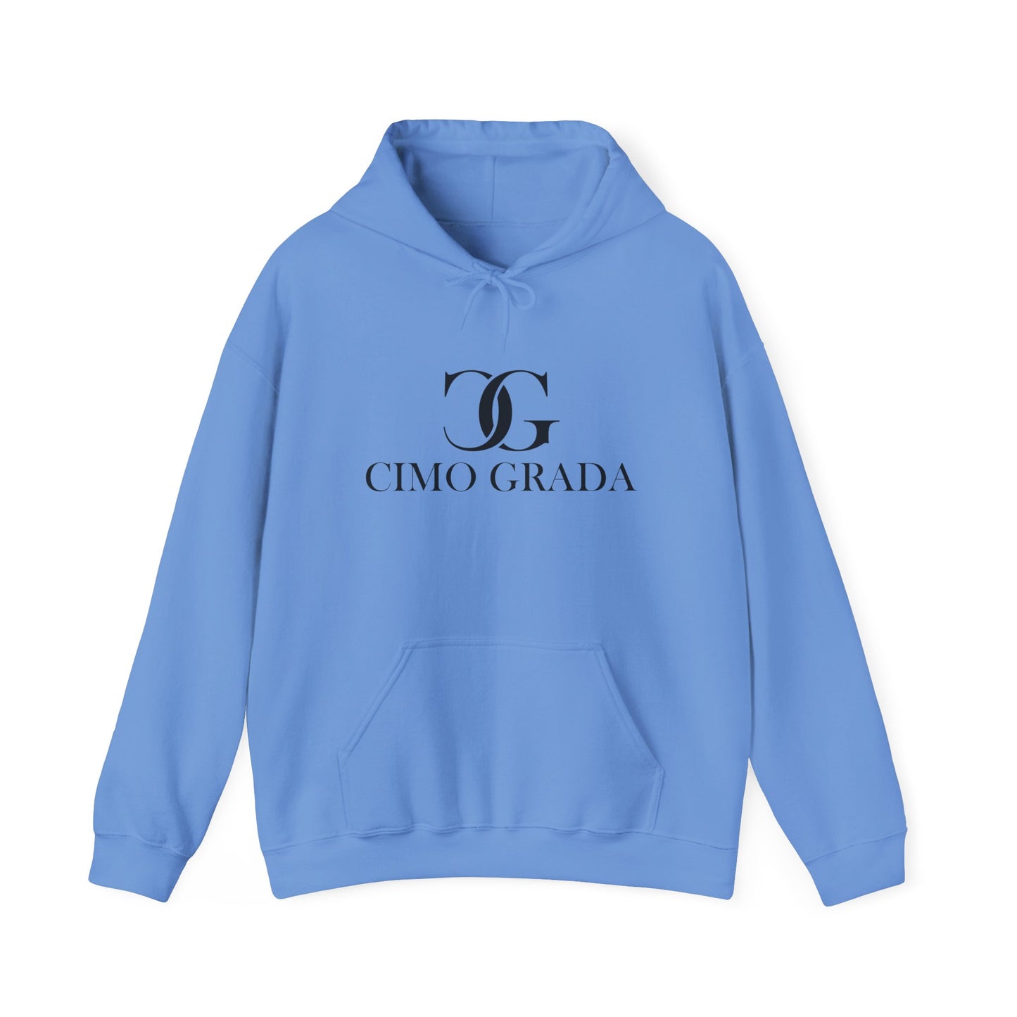 Chic Logo Hooded Sweatshirt - Cozy Unisex Pullover, Perfect for Casual Outings, Gift for Friends, Streetwear Style, Fashion Essentials