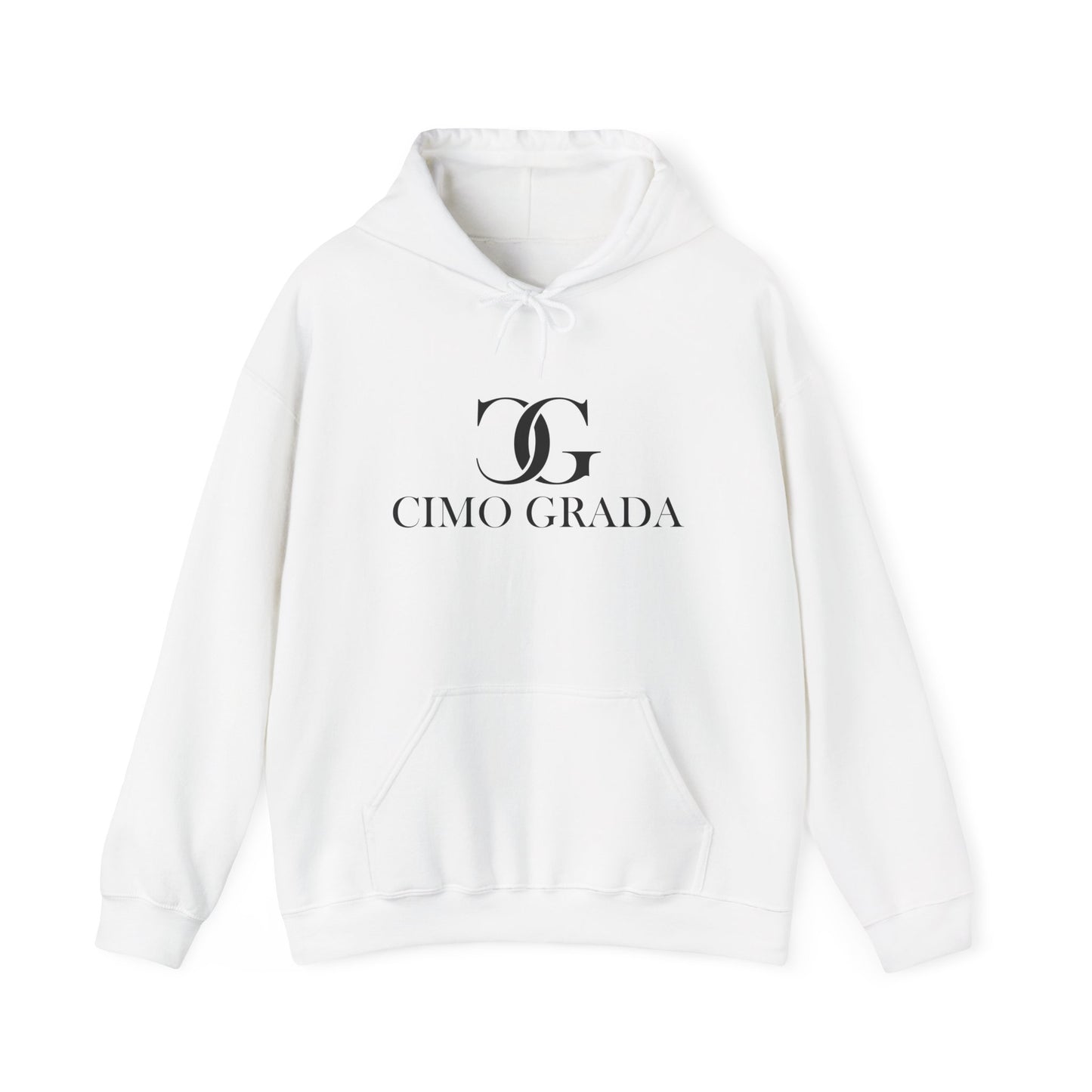 Chic Logo Hooded Sweatshirt - Cozy Unisex Pullover, Perfect for Casual Outings, Gift for Friends, Streetwear Style, Fashion Essentials