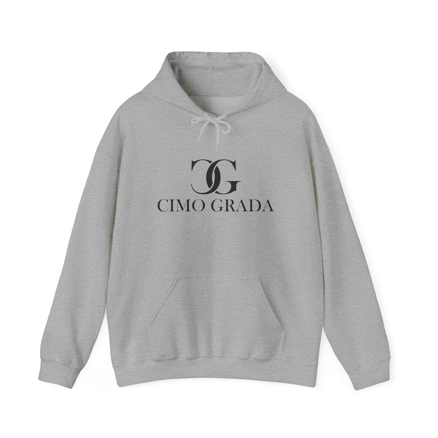Chic Logo Hooded Sweatshirt - Cozy Unisex Pullover, Perfect for Casual Outings, Gift for Friends, Streetwear Style, Fashion Essentials