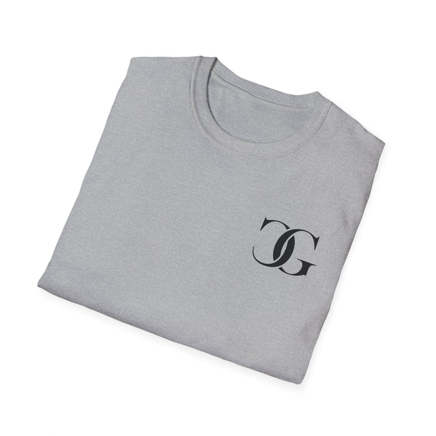 Minimalist Monogram Unisex Softstyle T-Shirt, Casual Graphic Tee, Personalized Gift, Everyday Wear, Trendy Apparel