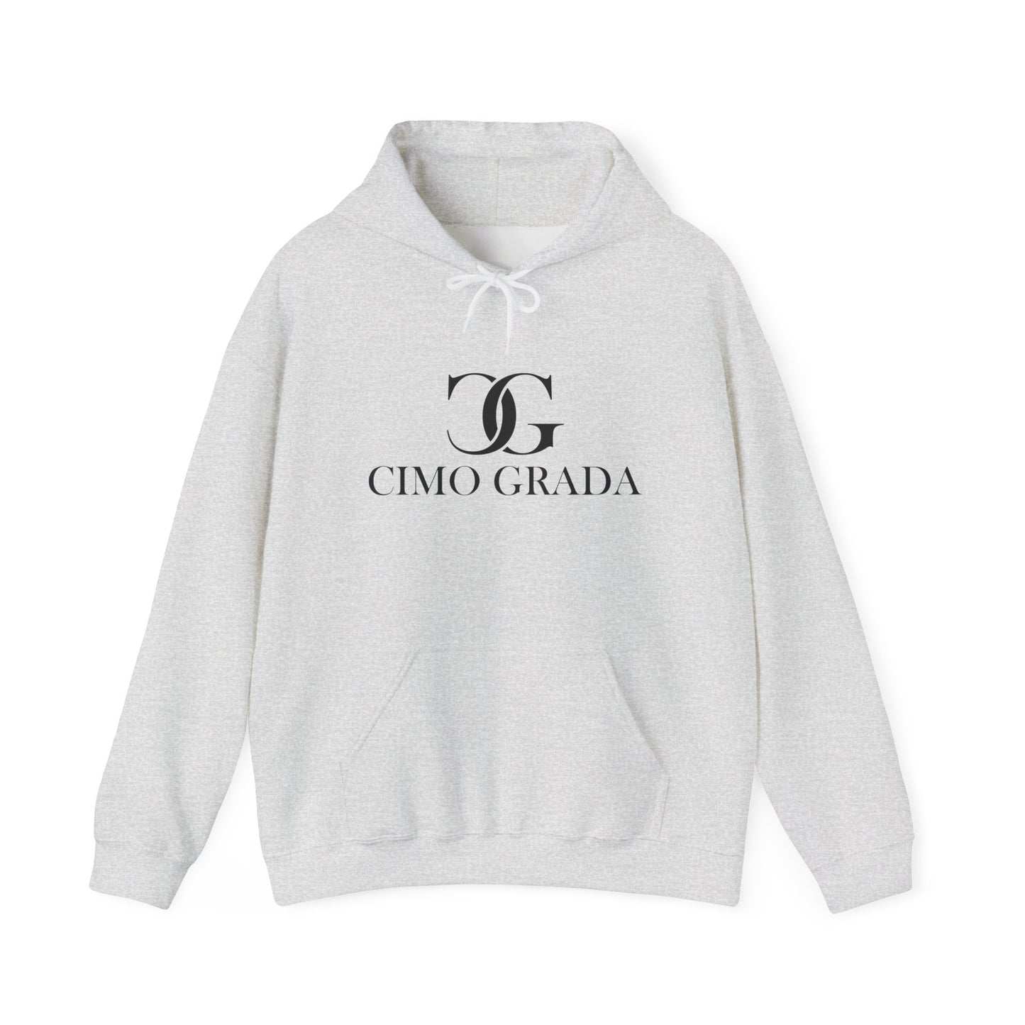 Chic Logo Hooded Sweatshirt - Cozy Unisex Pullover, Perfect for Casual Outings, Gift for Friends, Streetwear Style, Fashion Essentials