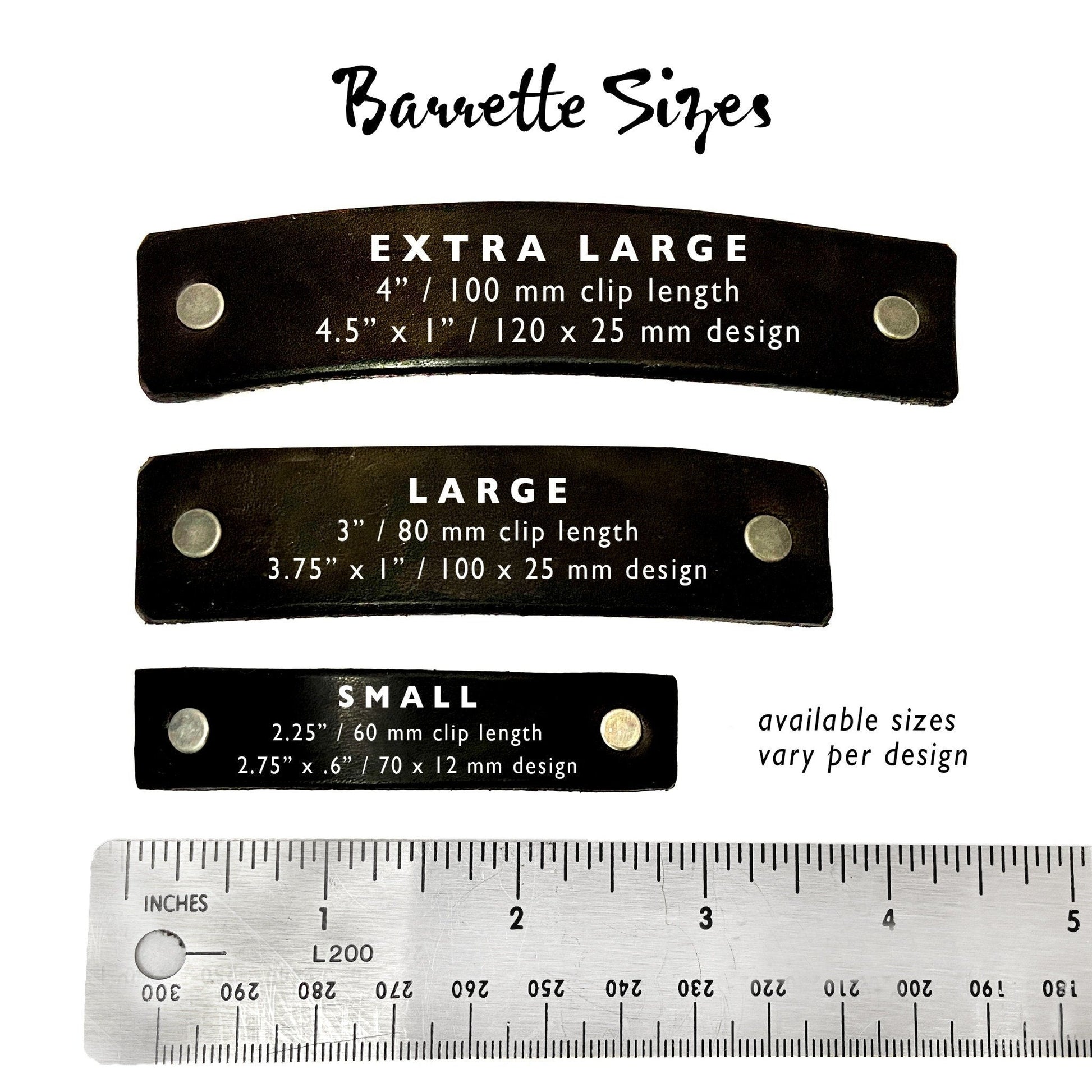 Silver & Black Juniper Branches Barrette and Earring Gift Set-2