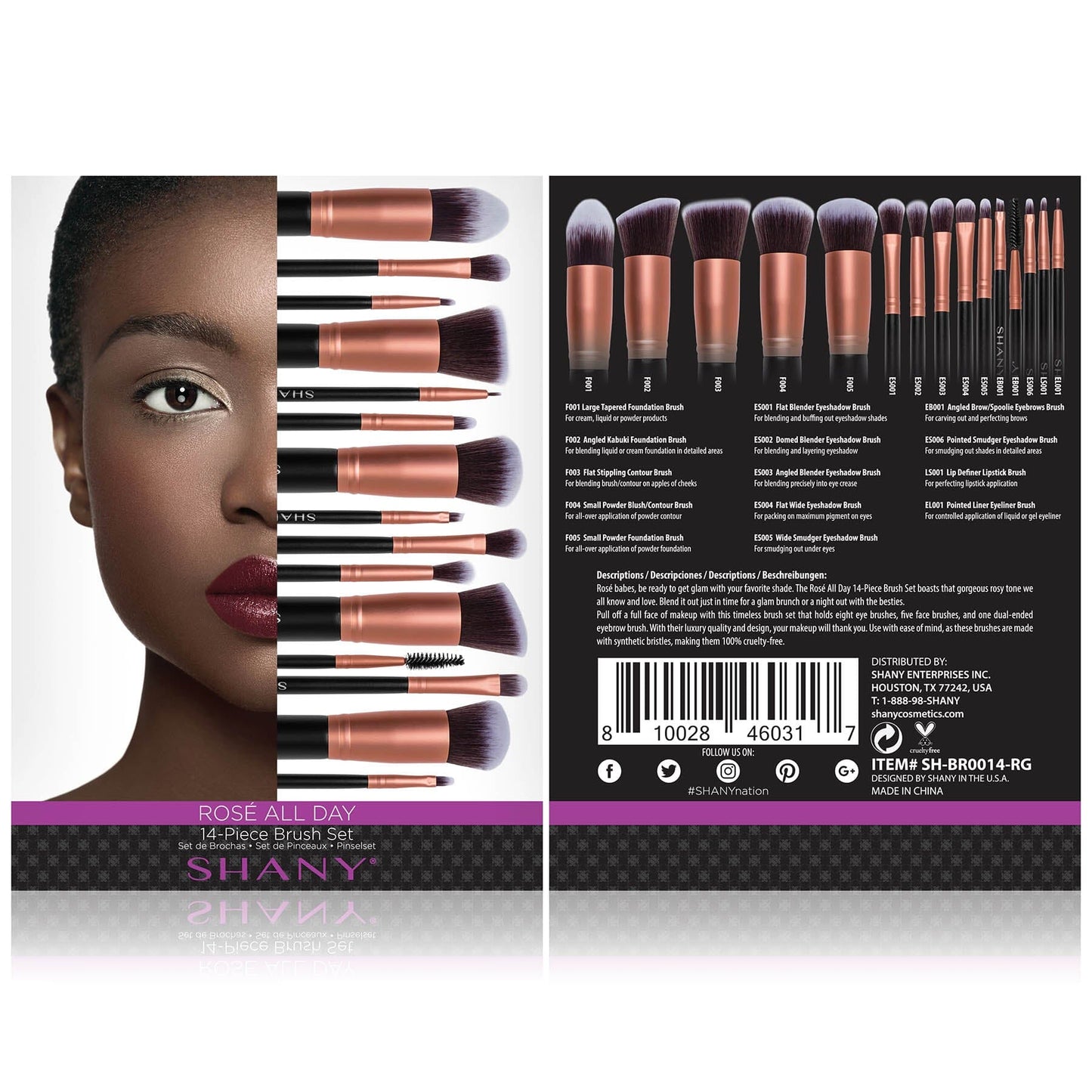 Bombshell 14-Piece Makeup Brush Set-2